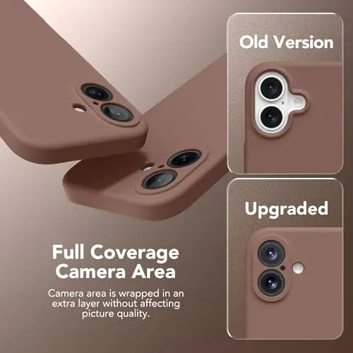 SuydanBox iPhone 16 Plus uchun magnit g'ilof, MagSafe bilan mos, [To'liq kamera himoyasi][Ekran himoyachisi] Silikon zarbaga chidamli himoya g'ilofi iPhone 16 Plus 6.7