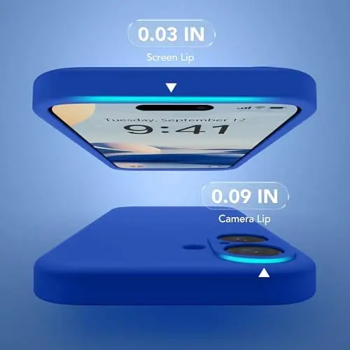 SuydanBox iPhone 16 Plus uchun magnit g‘ilof, MagSafe bilan mos, [To‘liq kamera himoyasi][Ekran himoyachisi] Silikon zarbaga chidamli himoya g‘ilofi, iPhone 16 Plus 6.7