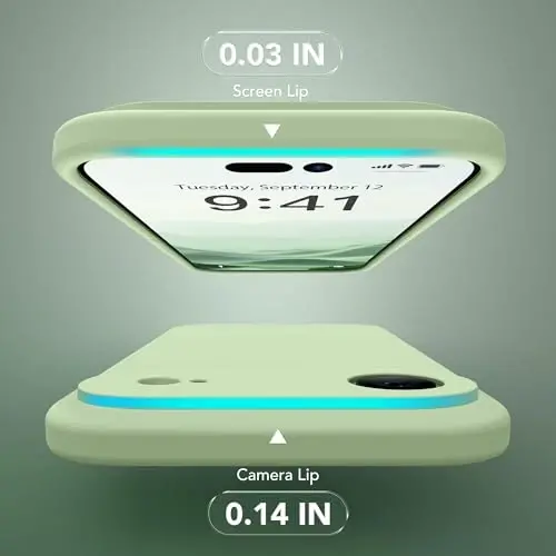 SuydanBox Magnetic для iPhone Air Case, совместимый с MagSafe, [Полная защита камеры][Защитное стекло] Силиконовый противоударный защитный чехол для телефона для iPhone 17 Air 6.5