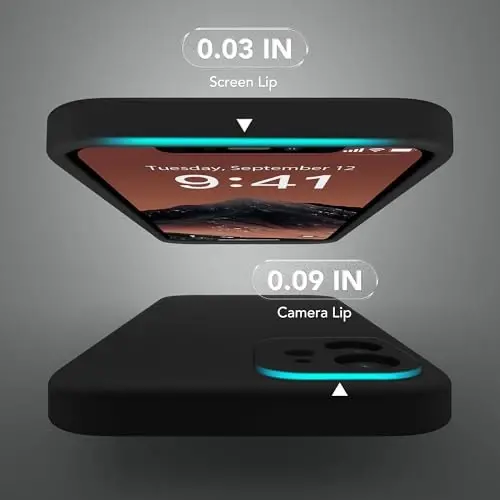 SuydanBox Magnetic for iPhone 12 Case, Compatible with MagSafe, [Full Camera Protection][Screen Protector] Silicone Shockproof Protective Phone Case for iPhone 12 6.1