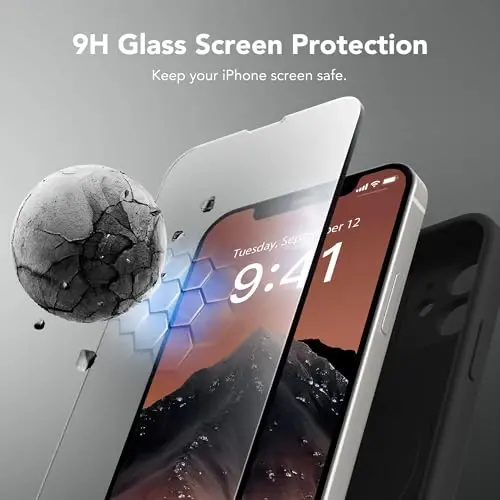 SuydanBox Magnetic for iPhone 12 Case, Compatible with MagSafe, [Full Camera Protection][Screen Protector] Silicone Shockproof Protective Phone Case for iPhone 12 6.1