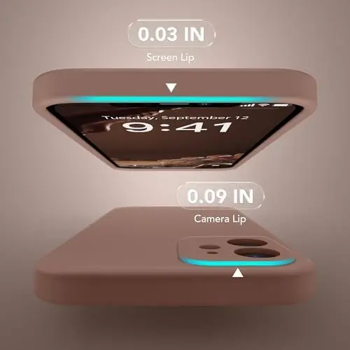 SuydanBox Magnetic for iPhone 12 Case, Compatible with MagSafe, [Full Camera Protection][Screen Protector] Silicone Shockproof Protective Phone Case for iPhone 12 6.1