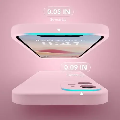 SuydanBox Magnetic for iPhone 12 Case, Compatible with MagSafe, [Full Camera Protection][Screen Protector] Silicone Shockproof Protective Phone Case for iPhone 12 6.1