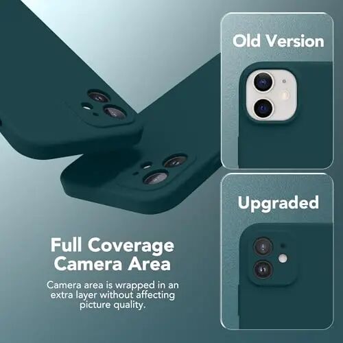 SuydanBox Magnetic for iPhone 12 Case, Compatible with MagSafe, [Full Camera Protection][Screen Protector] Silicone Shockproof Protective Phone Case for iPhone 12 6.1