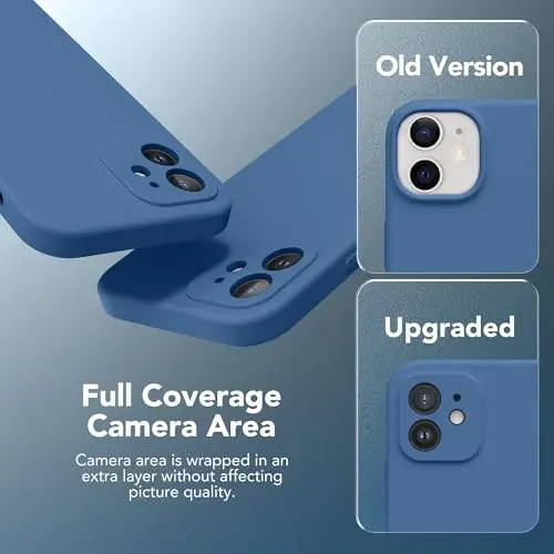 SuydanBox Magnetic for iPhone 12 Case, Compatible with MagSafe, [Full Camera Protection][Screen Protector] Silicone Shockproof Protective Phone Case for iPhone 12 6.1