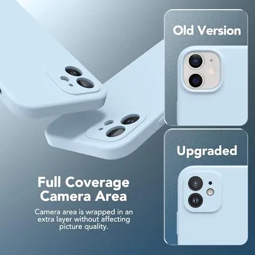 SuydanBox Magnetic for iPhone 12 Case, Compatible with MagSafe, [Full Camera Protection][Screen Protector] Silicone Shockproof Protective Phone Case for iPhone 12 6.1