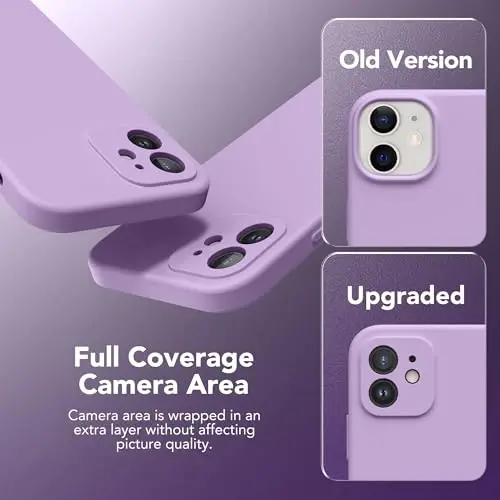 SuydanBox Magnetic for iPhone 12 Case, Compatible with MagSafe, [Full Camera Protection][Screen Protector] Silicone Shockproof Protective Phone Case for iPhone 12 6.1