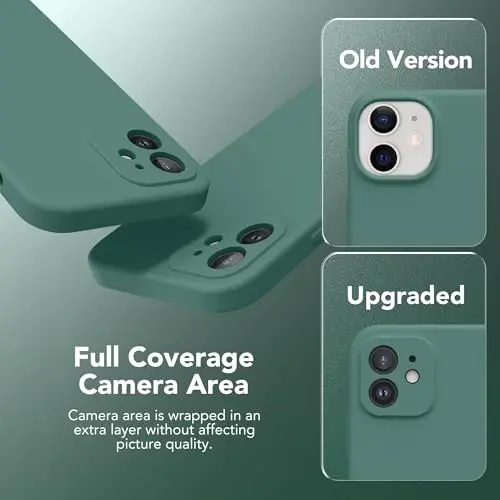 SuydanBox Magnetic for iPhone 12 Case, Compatible with MagSafe, [Full Camera Protection][Screen Protector] Silicone Shockproof Protective Phone Case for iPhone 12 6.1