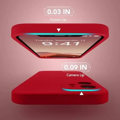 SuydanBox Magnetic for iPhone 12 Case, Compatible with MagSafe, [Full Camera Protection][Screen Protector] Silicone Shockproof Protective Phone Case for iPhone 12 6.1