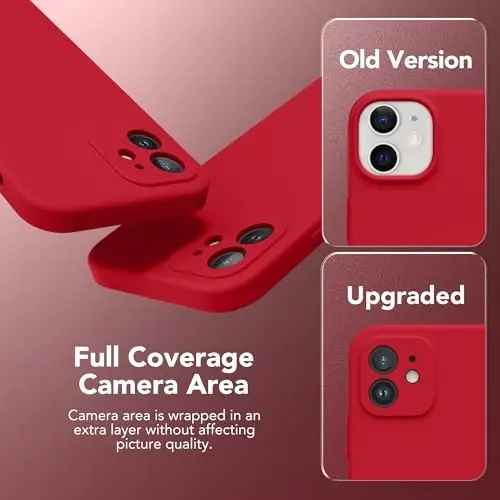 SuydanBox Magnetic for iPhone 12 Case, Compatible with MagSafe, [Full Camera Protection][Screen Protector] Silicone Shockproof Protective Phone Case for iPhone 12 6.1