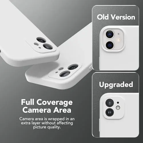 SuydanBox Magnetic for iPhone 12 Case, Compatible with MagSafe, [Full Camera Protection][Screen Protector] Silicone Shockproof Protective Phone Case for iPhone 12 6.1