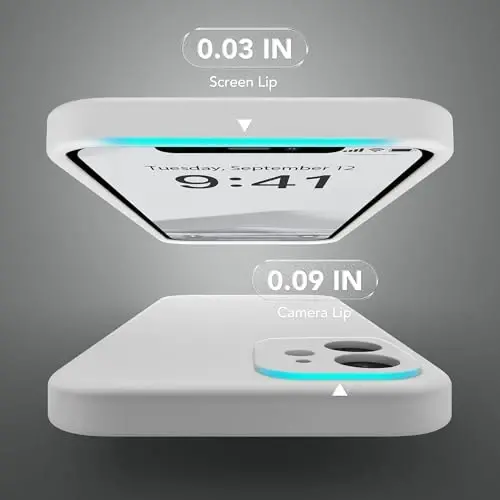 SuydanBox Magnetic for iPhone 12 Case, Compatible with MagSafe, [Full Camera Protection][Screen Protector] Silicone Shockproof Protective Phone Case for iPhone 12 6.1