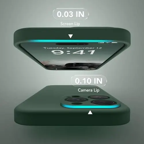 SuydanBox Magnetic for iPhone 12 Pro Max Case, Compatible with MagSafe, [Full Camera Protection][Screen Protector] Silicone Shockproof Protective Phone Case for iPhone 12 Pro Max 6.7