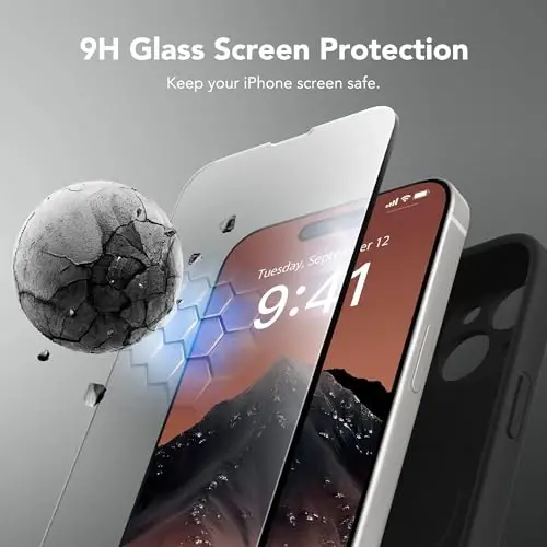 SuydanBox Magnetic for iPhone 13 Case, Compatible with MagSafe, [Full Camera Protection][Screen Protector] Silicone Shockproof Protective Phone Case for iPhone 13 6.1