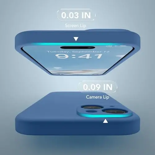 SuydanBox Magnetic for iPhone 13 Case, Compatible with MagSafe, [Full Camera Protection][Screen Protector] Silicone Shockproof Protective Phone Case for iPhone 13 6.1