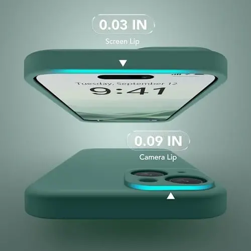 SuydanBox Magnetic for iPhone 13 Case, Compatible with MagSafe, [Full Camera Protection][Screen Protector] Silicone Shockproof Protective Phone Case for iPhone 13 6.1