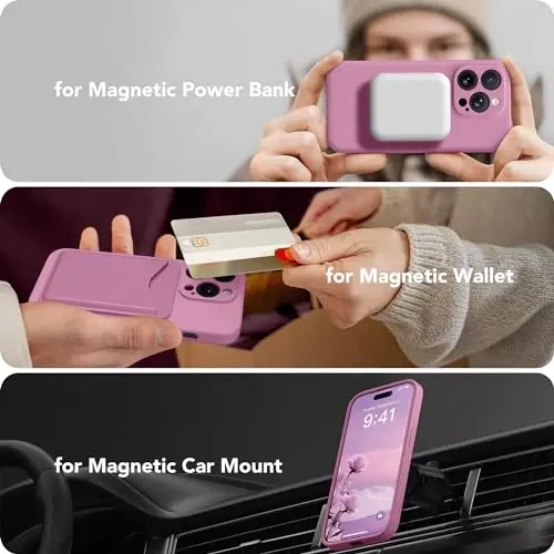 SuydanBox Magnetic for iPhone 13 Pro Max Case, Compatible with MagSafe, [Full Camera Protection][Screen Protector] Silicone Shockproof Protective Phone Case for iPhone 13 Pro Max 6.7
