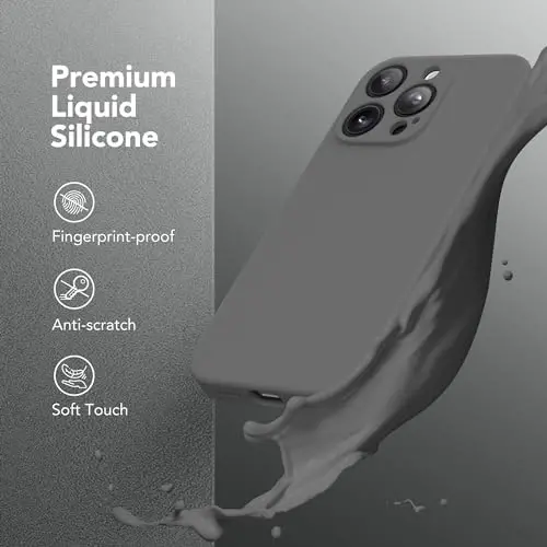 SuydanBox Magnetic for iPhone 13 Pro Max Case, Compatible with MagSafe, [Full Camera Protection][Screen Protector] Silicone Shockproof Protective Phone Case for iPhone 13 Pro Max 6.7