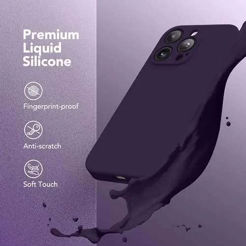 SuydanBox Magnetic for iPhone 13 Pro Max Case, Compatible with MagSafe, [Full Camera Protection][Screen Protector] Silicone Shockproof Protective Phone Case for iPhone 13 Pro Max 6.7