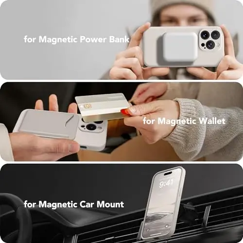 SuydanBox Magnetic for iPhone 13 Pro Max Case, Compatible with MagSafe, [Full Camera Protection][Screen Protector] Silicone Shockproof Protective Phone Case for iPhone 13 Pro Max 6.7