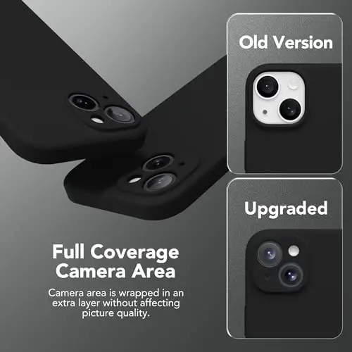 SuydanBox Magnetic for iPhone 14 Case, Compatible with MagSafe, [Full Camera Protection][Screen Protector] Silicone Shockproof Protective Phone Case for iPhone 14 6.1 inch, Black - 4