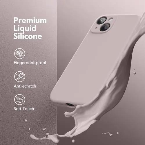 SuydanBox Magnetic for iPhone 14 Case, Compatible with MagSafe, [Full Camera Protection][Screen Protector] Silicone Shockproof Protective Phone Case for iPhone 14 6.1 inch, Hazel - 3