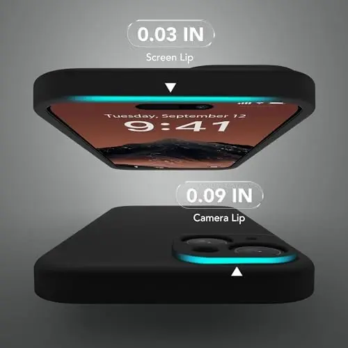 SuydanBox Magnetic for iPhone 15 Case, Compatible with MagSafe, [Screen Protector + Full Camera Protection], Silicone Shockproof Anti-Scratch Protective Phone Case for iPhone 15 6.1