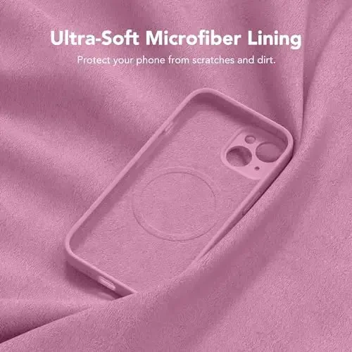 SuydanBox Magnetic for iPhone 15 Case, Compatible with MagSafe, [Screen Protector + Full Camera Protection], Silicone Shockproof Anti-Scratch Protective Phone Case for iPhone 15 6.1