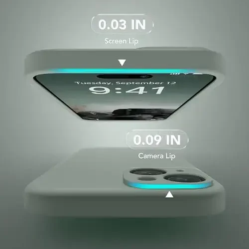 SuydanBox Magnetic for iPhone 15 Case, Compatible with MagSafe, [Screen Protector + Full Camera Protection], Silicone Shockproof Anti-Scratch Protective Phone Case for iPhone 15 6.1