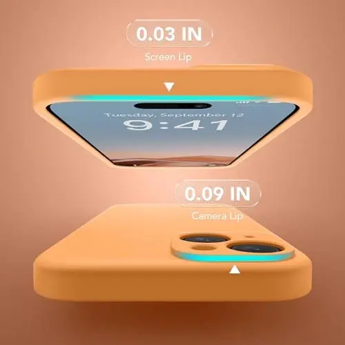 SuydanBox Magnetic for iPhone 15 Case, Compatible with MagSafe, [Screen Protector + Full Camera Protection], Silicone Shockproof Anti-Scratch Protective Phone Case for iPhone 15 6.1