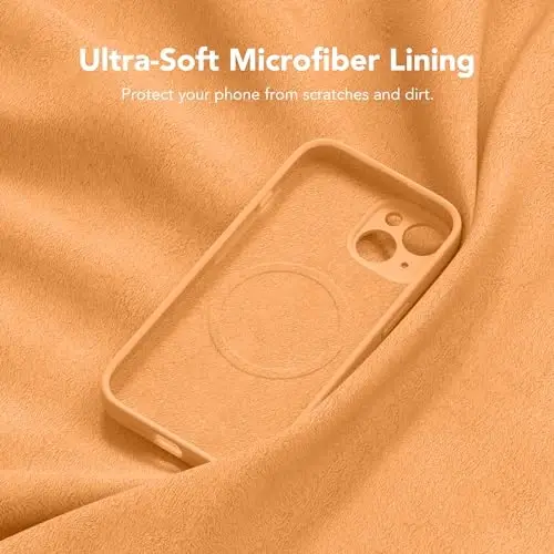 SuydanBox Magnetic for iPhone 15 Case, Compatible with MagSafe, [Screen Protector + Full Camera Protection], Silicone Shockproof Anti-Scratch Protective Phone Case for iPhone 15 6.1