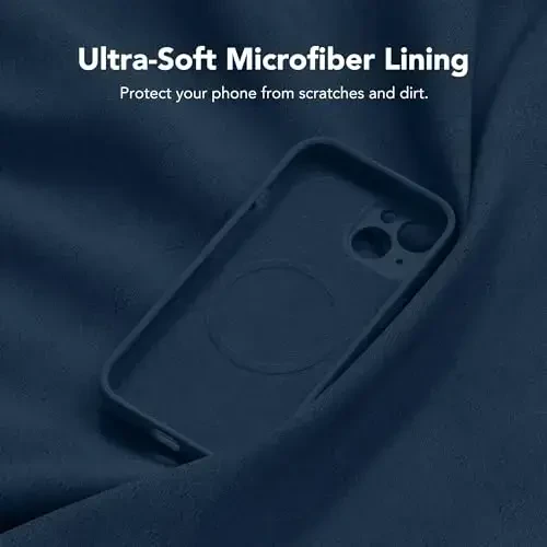 SuydanBox Magnetic for iPhone 15 Case, Compatible with MagSafe, [Screen Protector + Full Camera Protection], Silicone Shockproof Anti-Scratch Protective Phone Case for iPhone 15 6.1