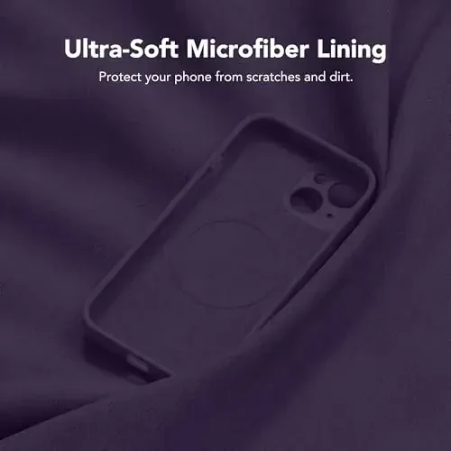 SuydanBox Magnetic for iPhone 15 Case, Compatible with MagSafe, [Screen Protector + Full Camera Protection], Silicone Shockproof Anti-Scratch Protective Phone Case for iPhone 15 6.1