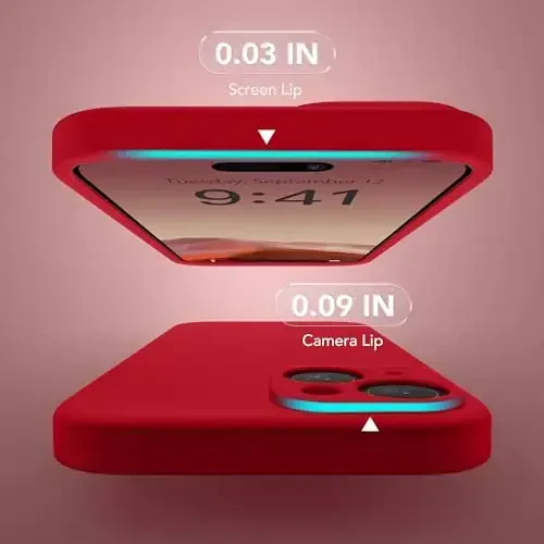 SuydanBox Magnetic for iPhone 15 Case, Compatible with MagSafe, [Screen Protector + Full Camera Protection], Silicone Shockproof Anti-Scratch Protective Phone Case for iPhone 15 6.1