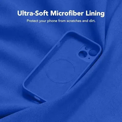 SuydanBox Magnetic for iPhone 15 Case, Compatible with MagSafe, [Screen Protector + Full Camera Protection], Silicone Shockproof Anti-Scratch Protective Phone Case for iPhone 15 6.1