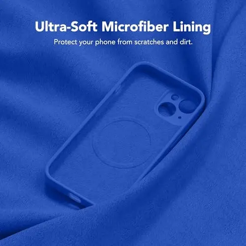 SuydanBox Magnetic for iPhone 15 Case, Compatible with MagSafe, [Screen Protector + Full Camera Protection], Silicone Shockproof Anti-Scratch Protective Phone Case for iPhone 15 6.1