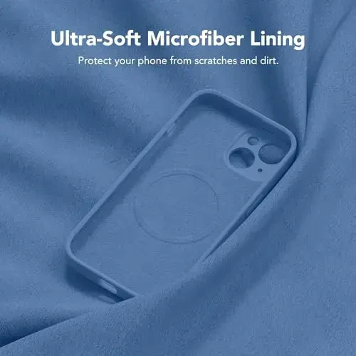 SuydanBox Magnetic for iPhone 15 Case, Compatible with MagSafe, [Screen Protector + Full Camera Protection], Silicone Shockproof Anti-Scratch Protective Phone Case for iPhone 15 6.1