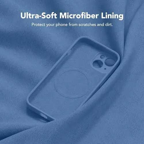 SuydanBox Magnetic for iPhone 15 Case, Compatible with MagSafe, [Screen Protector + Full Camera Protection], Silicone Shockproof Anti-Scratch Protective Phone Case for iPhone 15 6.1