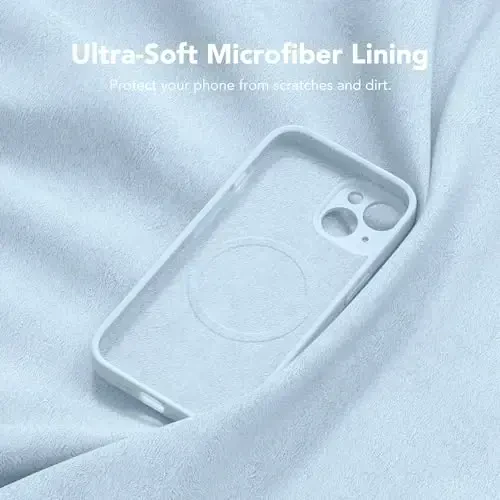 SuydanBox Magnetic for iPhone 15 Case, Compatible with MagSafe, [Screen Protector + Full Camera Protection], Silicone Shockproof Anti-Scratch Protective Phone Case for iPhone 15 6.1