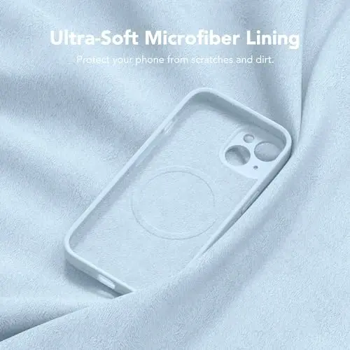 SuydanBox Magnetic for iPhone 15 Case, Compatible with MagSafe, [Screen Protector + Full Camera Protection], Silicone Shockproof Anti-Scratch Protective Phone Case for iPhone 15 6.1