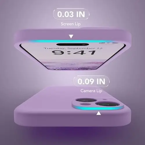 SuydanBox Magnetic for iPhone 15 Case, Compatible with MagSafe, [Screen Protector + Full Camera Protection], Silicone Shockproof Anti-Scratch Protective Phone Case for iPhone 15 6.1