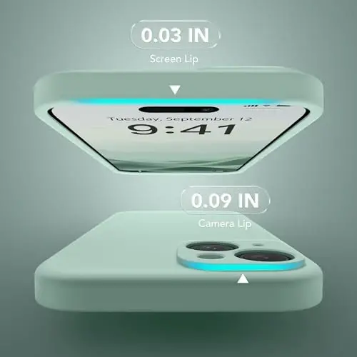 SuydanBox Magnetic for iPhone 15 Case, Compatible with MagSafe, [Screen Protector + Full Camera Protection], Silicone Shockproof Anti-Scratch Protective Phone Case for iPhone 15 6.1