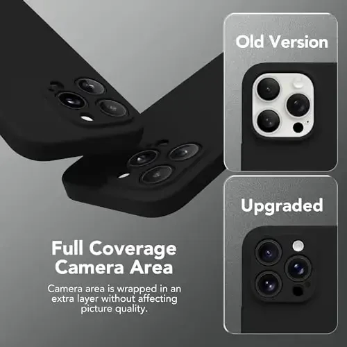 SuydanBox Magnetic for iPhone 15 Pro Case, Compatible with MagSafe, [Full Camera Protection][Screen Protector] Silicone Shockproof Protective Phone Case for iPhone 15 Pro 6.1