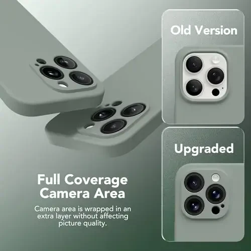 SuydanBox Magnetic for iPhone 15 Pro Case, Compatible with MagSafe, [Full Camera Protection][Screen Protector] Silicone Shockproof Protective Phone Case for iPhone 15 Pro 6.1