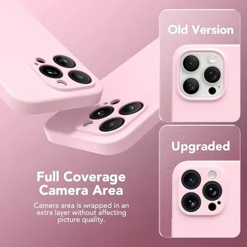 SuydanBox Magnetic for iPhone 15 Pro Case, Compatible with MagSafe, [Full Camera Protection][Screen Protector] Silicone Shockproof Protective Phone Case for iPhone 15 Pro 6.1