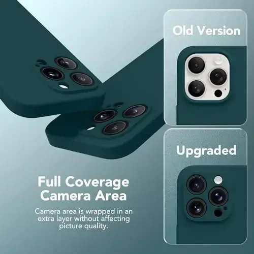 SuydanBox Magnetic for iPhone 15 Pro Case, Compatible with MagSafe, [Full Camera Protection][Screen Protector] Silicone Shockproof Protective Phone Case for iPhone 15 Pro 6.1