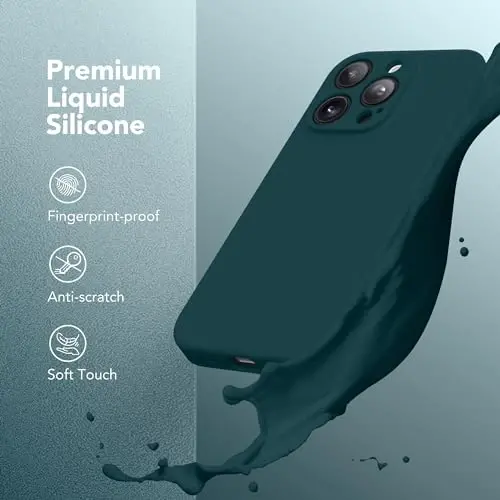 SuydanBox Magnetic for iPhone 15 Pro Case, Compatible with MagSafe, [Full Camera Protection][Screen Protector] Silicone Shockproof Protective Phone Case for iPhone 15 Pro 6.1