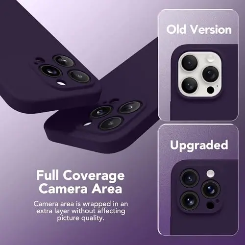 SuydanBox Magnetic for iPhone 15 Pro Case, Compatible with MagSafe, [Full Camera Protection][Screen Protector] Silicone Shockproof Protective Phone Case for iPhone 15 Pro 6.1