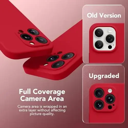 SuydanBox Magnetic for iPhone 15 Pro Case, Compatible with MagSafe, [Full Camera Protection][Screen Protector] Silicone Shockproof Protective Phone Case for iPhone 15 Pro 6.1