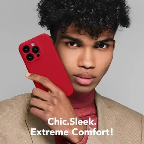 SuydanBox Magnetic for iPhone 15 Pro Case, Compatible with MagSafe, [Full Camera Protection][Screen Protector] Silicone Shockproof Protective Phone Case for iPhone 15 Pro 6.1